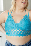 Lacey and Layered Bralette in Harbor Blue
