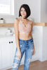 Lacey and Layered Bralette in Misty Rose