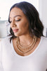 Layered Beads and Chain Necklace Set