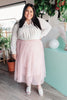 Layered In Lace Skirt In Blush