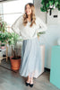 Layered In Lace Skirt In Gray