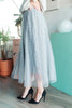 Layered In Lace Skirt In Gray