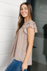 Layered Sleeve Sweetheart Blouse