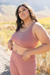 Lazy Days Racerback Bra in Mauve