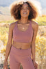 Lazy Days Racerback Bra in Mauve