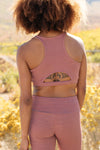 Lazy Days Racerback Bra in Mauve