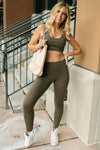 Lazy Days Racerback Bra in Deep Olive