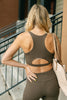 Lazy Days Racerback Bra in Deep Olive