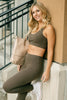 Lazy Days Racerback Bra in Deep Olive