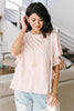 Lea Layered Top In Pink