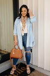 Leila Denim Button-Up