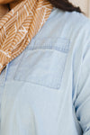 Leila Denim Button-Up
