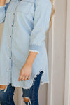 Leila Denim Button-Up