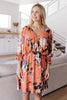 Leona Dress in Peach