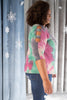 Leslie Ladder Sleeve Top in Fuschia