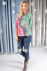 Leslie Ladder Sleeve Top in Fuschia