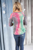 Leslie Ladder Sleeve Top in Fuschia