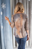 Leslie Ladder Sleeve Top in Mocha