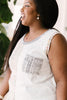 Let's Go Halfsies Tank in Taupe
