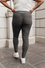 Let's Go Textured Leggings in Charcoal