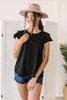 Light and Linen Top in Black