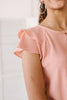 Light and Linen Top in Coral