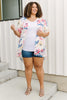 Lightweight Floral Kimono In Ivory