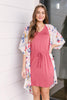 Lightweight Floral Kimono In Ivory