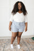Lightweight and Linen Shorts in Baby Blue