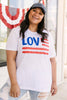 Love For The Flag Graphic Tee
