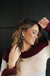 Love Me With Diamonds Heart Hoops