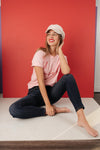 Lover Graphic Tee in Rose