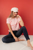 Lover Graphic Tee in Rose