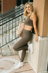 Lucy Lounging Leggings in Deep Olive