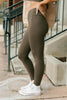 Lucy Lounging Leggings in Deep Olive
