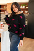 Luscious Lips Top in Black
