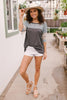 Maggie Raglan Top in Charcoal