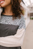 Maggie Raglan Top in Charcoal
