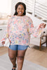 Maisy Floral Blouse in Peach
