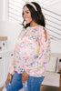 Maisy Floral Blouse in Peach