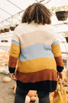 Many Colors Striped Cardigan