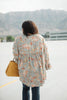 Meadow Sage Floral Peasant Blouse