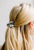 Melted Mini Claw Clip in Black & White