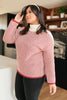 Mess With Your Mind Sweater in Wine