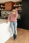 Mess With Your Mind Sweater in Wine