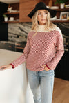 Mess With Your Mind Sweater in Wine