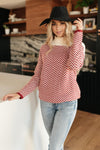 Mess With Your Mind Sweater in Wine