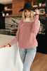 Mess With Your Mind Sweater in Wine