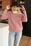 Mess With Your Mind Sweater in Wine