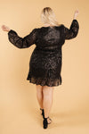 Mia Sequin Dress in Black